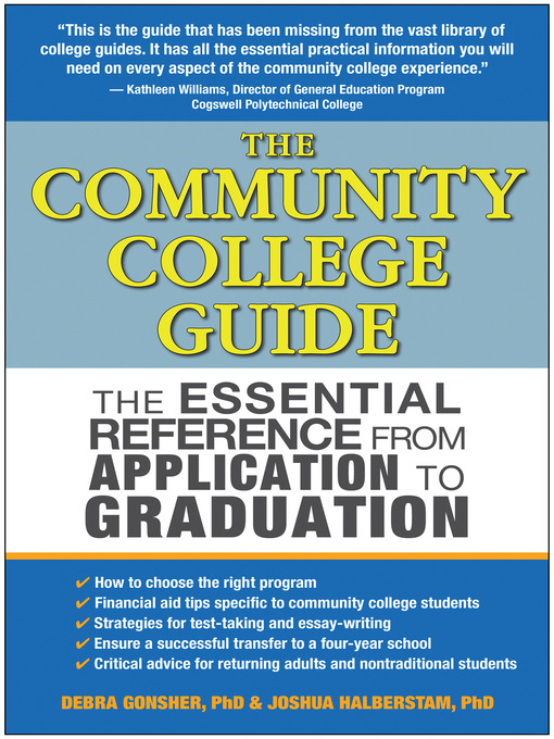 Title details for The Community College Guide by Joshua Halberstam - Available